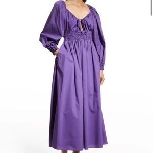 Rebecca Taylor Cotton Poplin Midi-Dress